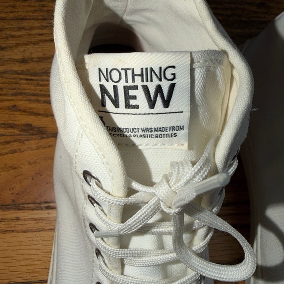 Nothing New White High-Top Sneakers Sz Men’s 10M - Picture 3 of 14